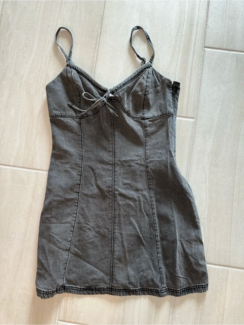 Hollister grey denim Dress
